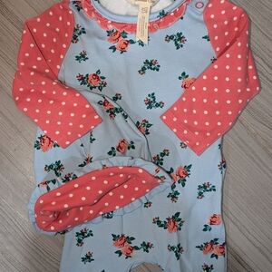 Matilda Jane Floral and Polka Dot Kids One Piece
